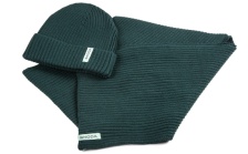 Zestaw czapka i szalik emerald