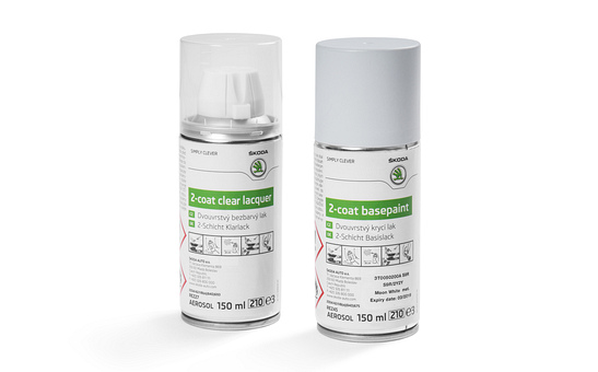 Lakier w sprayu biały Moon metaliczny