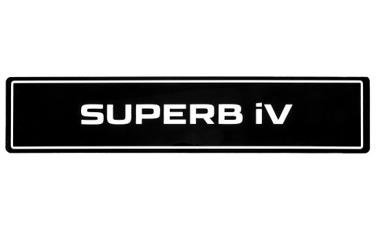 Tablica rejestracyjna Superb iV