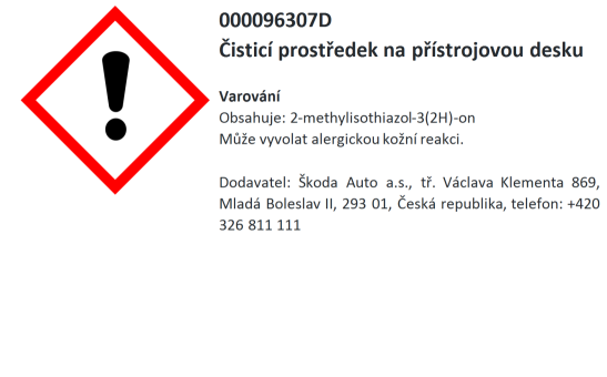 Środek do pielęgnacji deski rozdzielczej