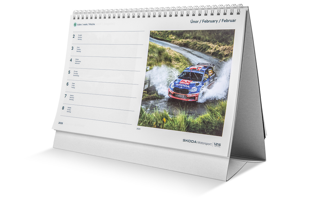 Desk calendar 2026 - 125 years Motorsport