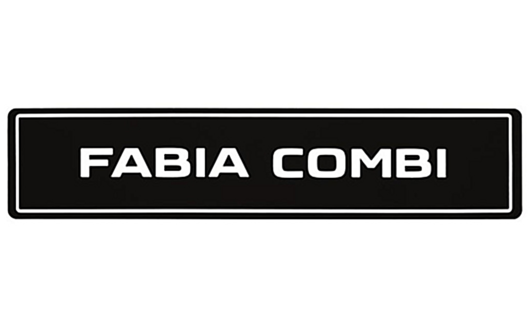 Tablica rejestracyjna Fabia Combi