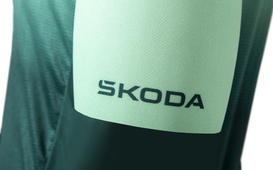 Męska koszulka rowerowa ombré