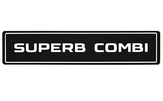 Tablica rejestracyjna Superb Combi