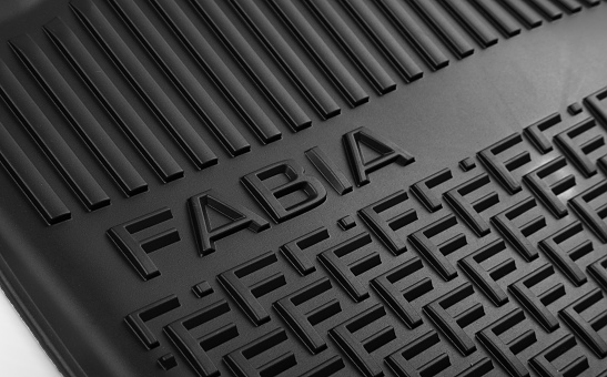 Dywaniki gumowe Fabia III – przednie