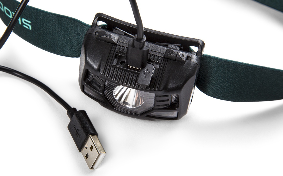 Latarka czołowa LED z ładowaniem przez USB