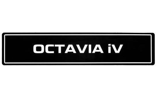 Tablica rejestracyjna Octavia iV