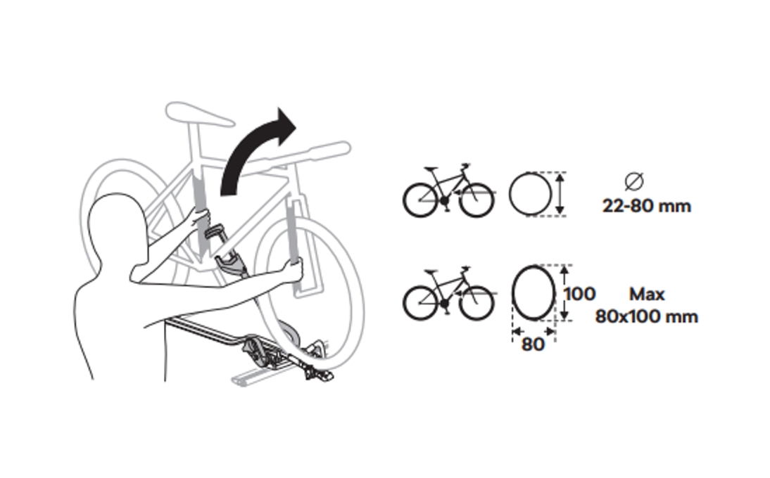 Bagażnik rowerowy na dach do samochodów Škoda