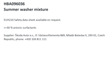 Letni płyn do spryskiwaczy