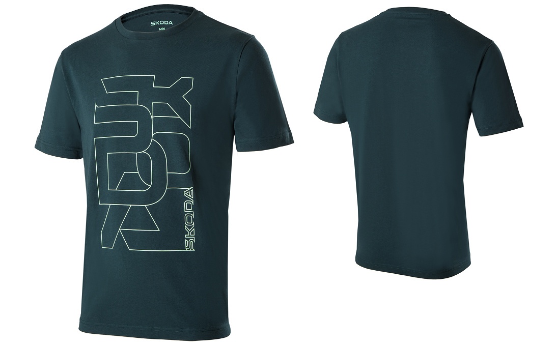 T-shirt męski emerald