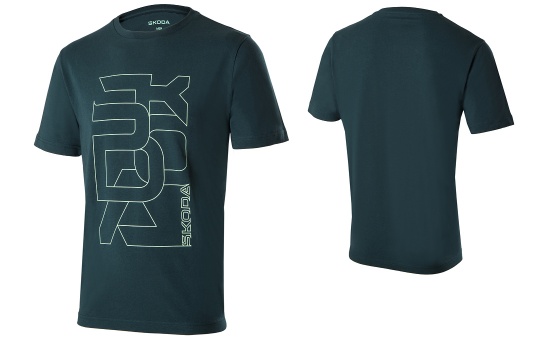 T-shirt męski emerald