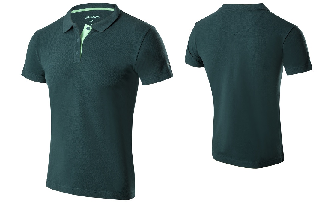 Koszulka polo męska emerald