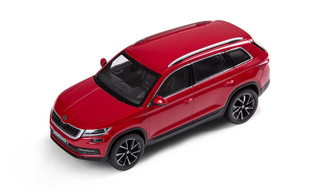 Kodiaq 1:43 czerwona Velvet