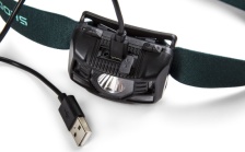 Latarka czołowa LED z ładowaniem przez USB