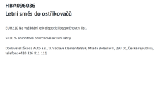 Letni płyn do spryskiwaczy