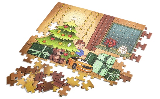 Puzzle w świątecznej tubie