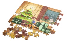 Puzzle w świątecznej tubie