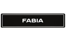 Tablica rejestracyjna Fabia