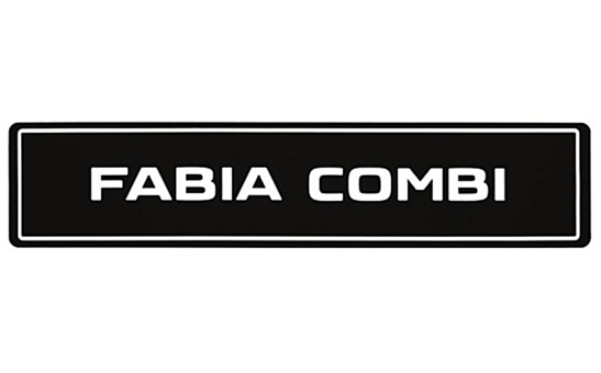 Tablica rejestracyjna Fabia Combi