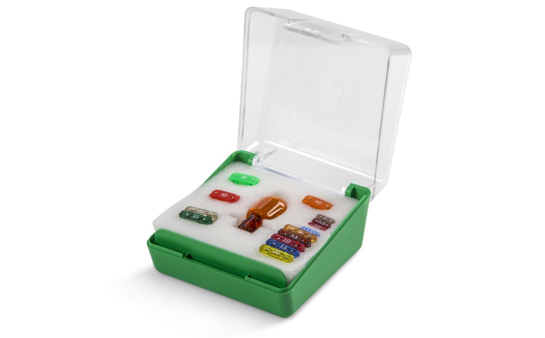 Zestaw bezpieczników i żarówek Enyaq