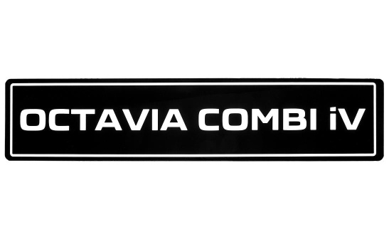 Tablica rejestracyjna Octavia Combi iV