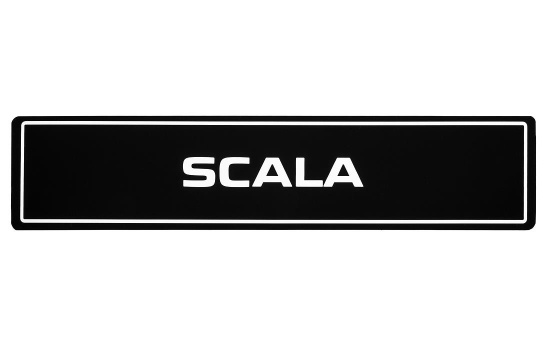 Tablica rejestracyjna Scala