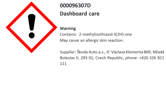 Środek do pielęgnacji deski rozdzielczej